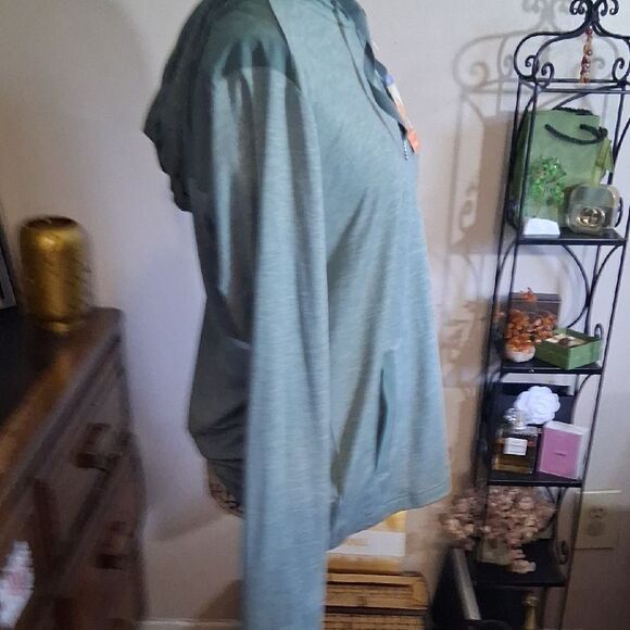 NWT Columbia Women's Green Zip-Up Hoodie Size Large - Picture 3 of 9